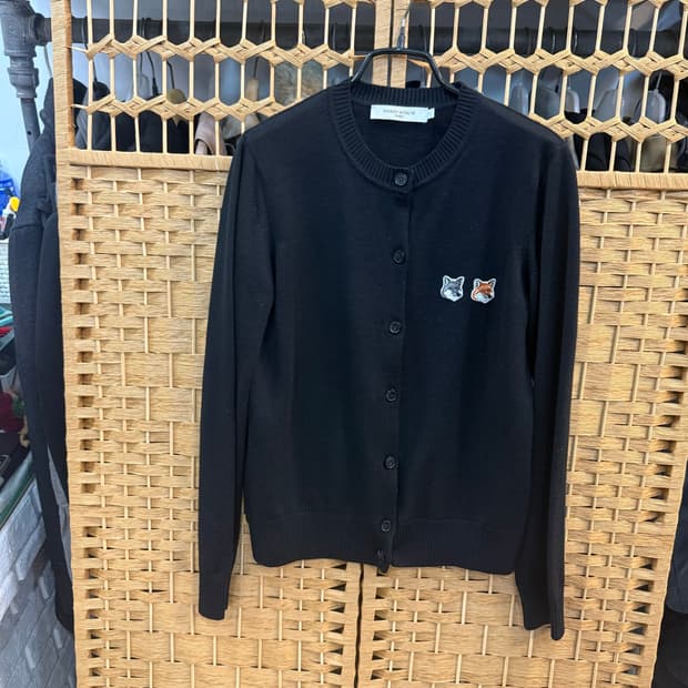 S/55/22ss 정품 메종키츠네 더블 폭스 가디건 팝니다