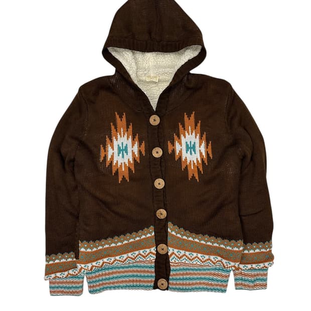 Blue Moon Blue Knit Hooded