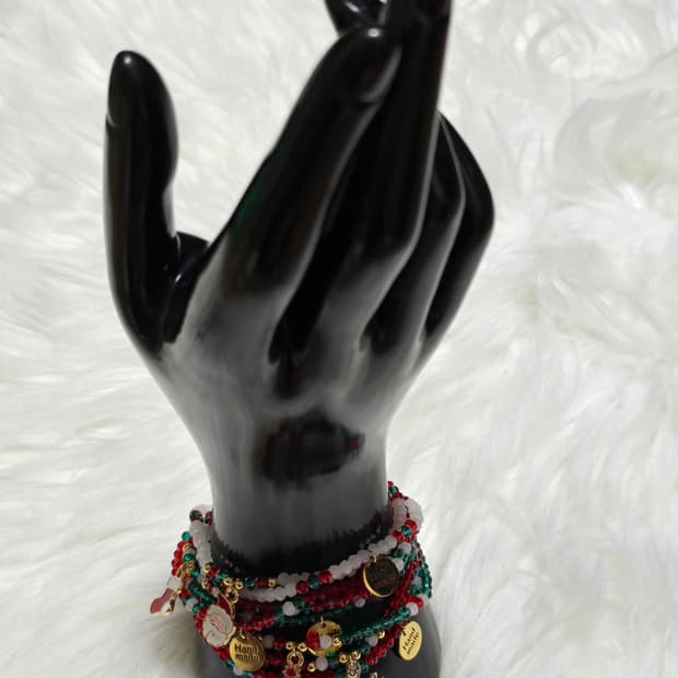 크리스마스 두줄팔찌_산타