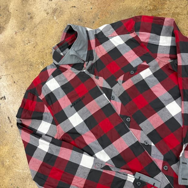[정품/L] 마무트 코튼 체크 셔츠 레드 b16