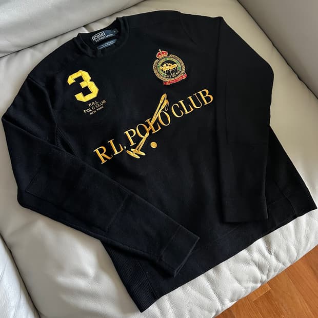 폴로 랄프로렌 클럽 메리노 니트 L