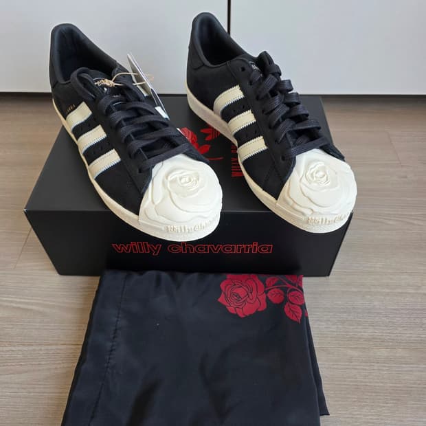 [260] 아디다스 x 윌리 차바리아 슈퍼스타 코어 블랙 크림 화이트