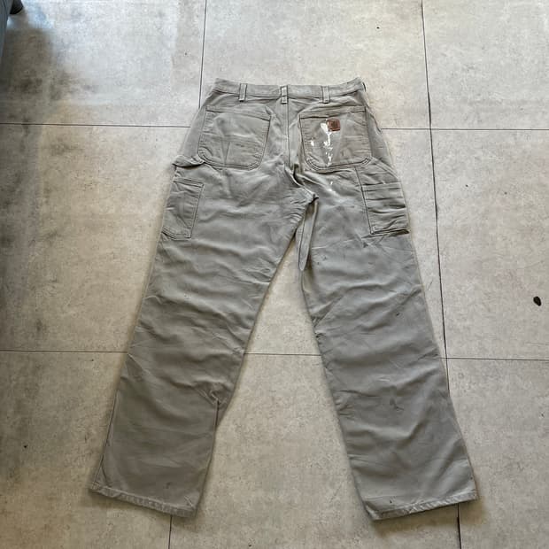 칼하트 베이지 카펜더 팬츠