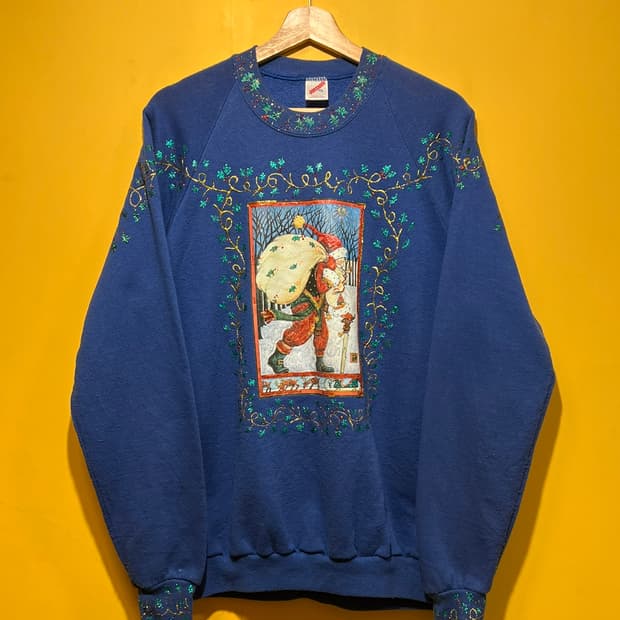 90s [여성XL] USA MADE 크리스마스 빈티지 맨투맨