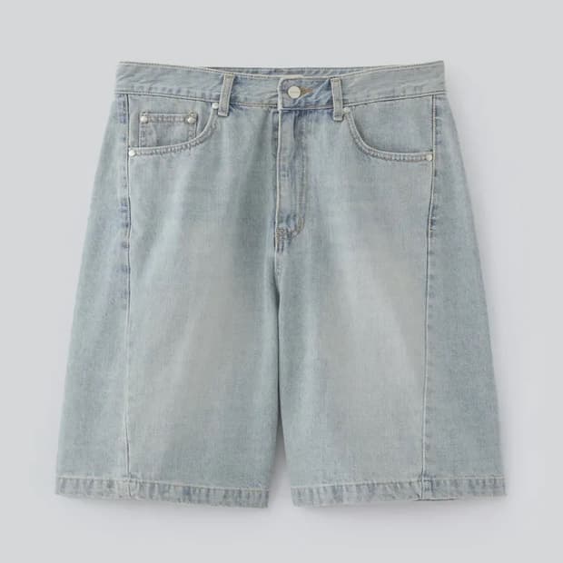 파브레가 노바 커브드 버뮤다 데님 팬츠, 3사이즈