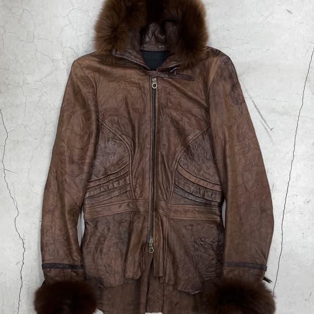 Michel Berandi FW06 Lamb Leahter Fox Fur