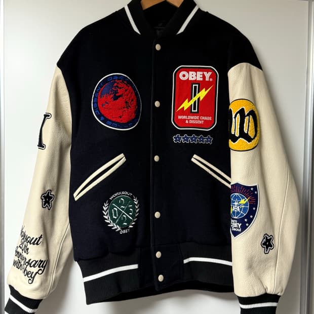 [XL]웍스아웃X오베이 20주년 바시티