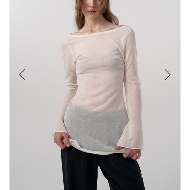더바넷 linen backlees mini dress