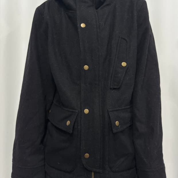 hood pocket wool jacket