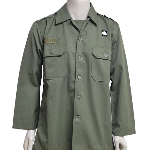 국군 전경 구형 민무늬 전투복 상의 자켓 (XL)