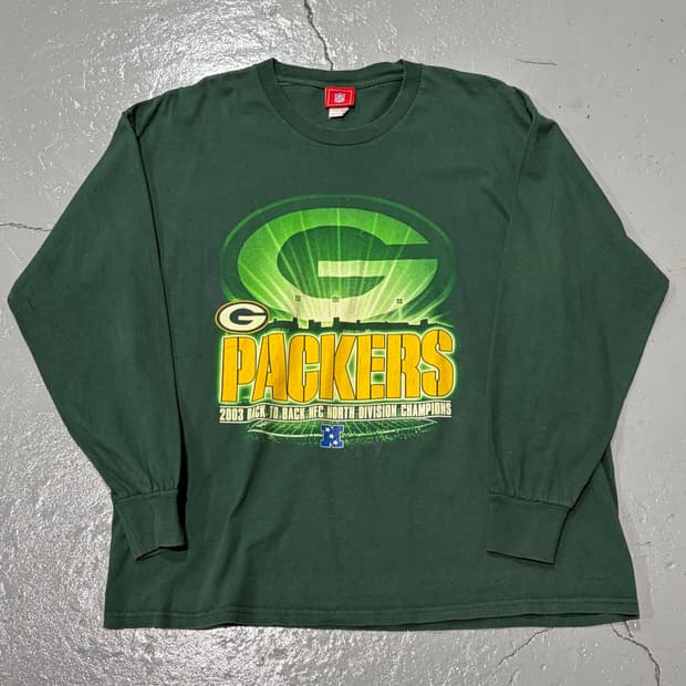 2003 NFL Green Bay Packers 빈티지 롱슬리브
