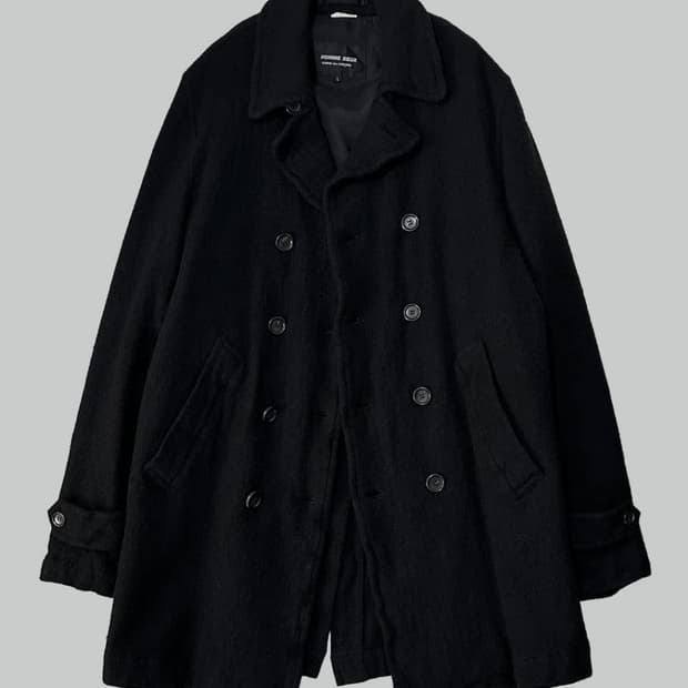 꼼데가르송 옴므 듀스 축융 울 코트 L