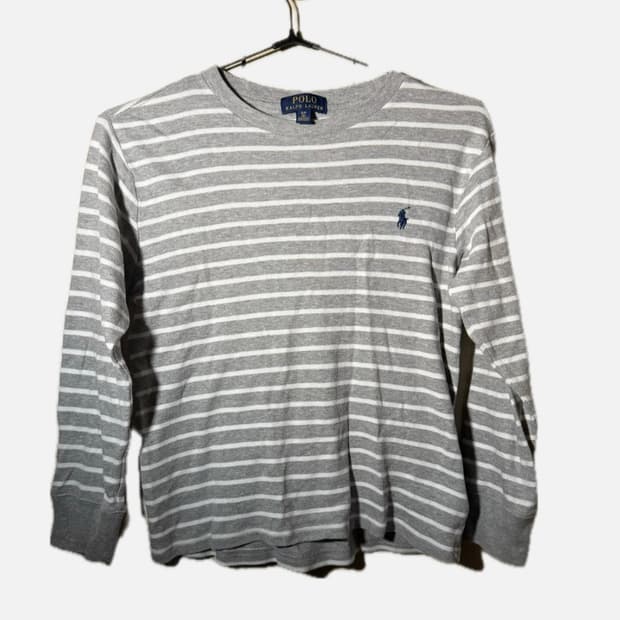 엄성현 폴로 스트라이프 티셔츠 (와플x)