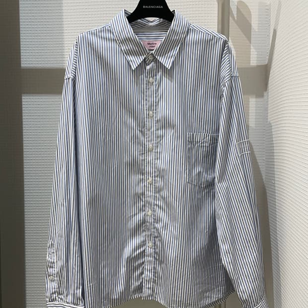 마틴로즈 오버사이즈 스트라이프 셔츠