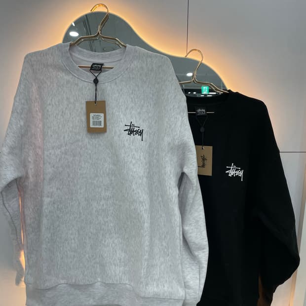 [새상품] [초특가] 스투시 베이직 남여공용 맨투맨
