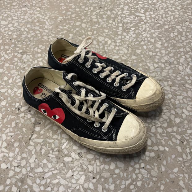 Comme des Garcons PLAY x Converse Black 