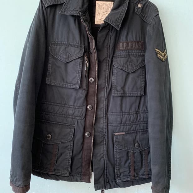 빈폴 야상 (두꺼운) 검정. 자켓