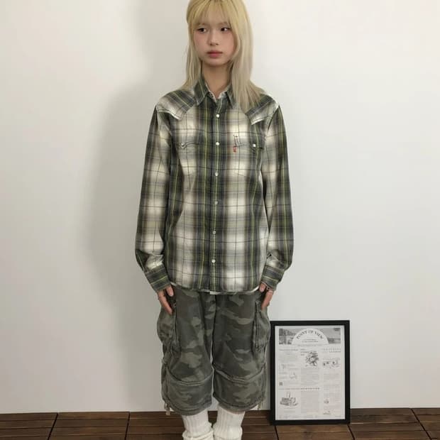 Levi’s Western Plaid Snap Shirt