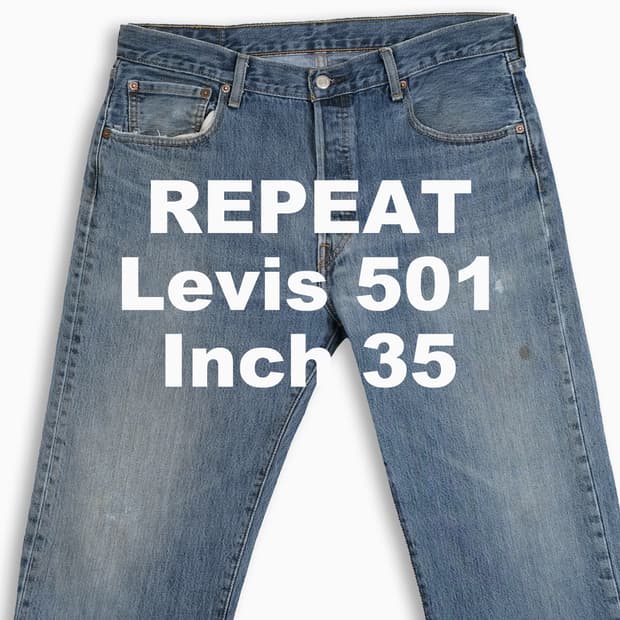 빈티지 리바이스 501 중청 35 인치 LV50136544