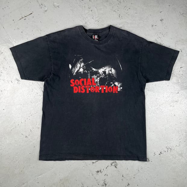 빈티지 Social Distortion Band 반팔