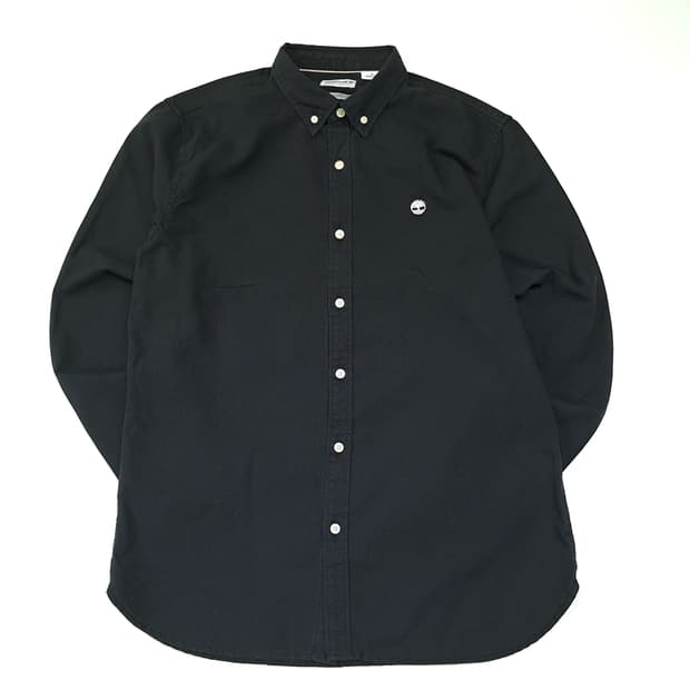 CL745 XL 팀버랜드 코튼 슬림핏 버튼다운 블랙 셔츠 남방