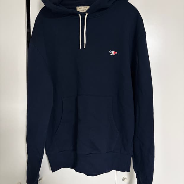 메종키츠네  폭스 패치 후드