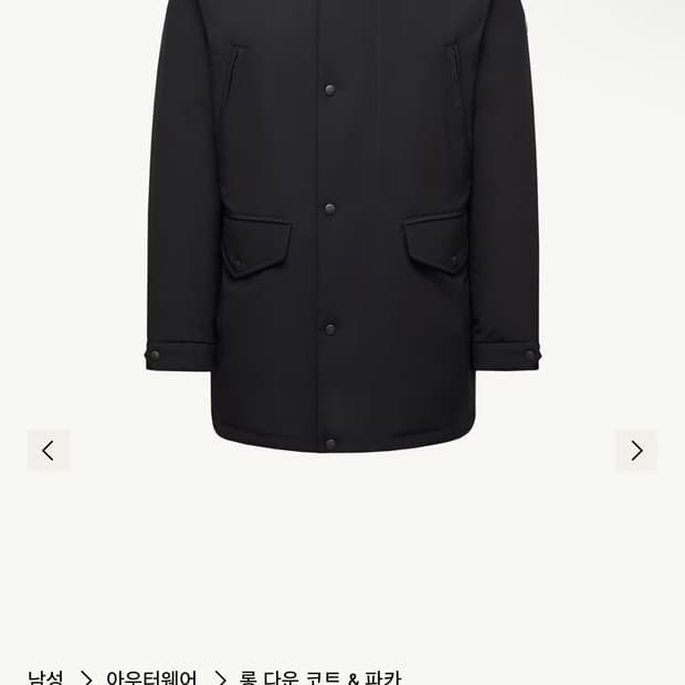 몽클레어 리브라도아 livradois 블랙 미디 다운 패딩