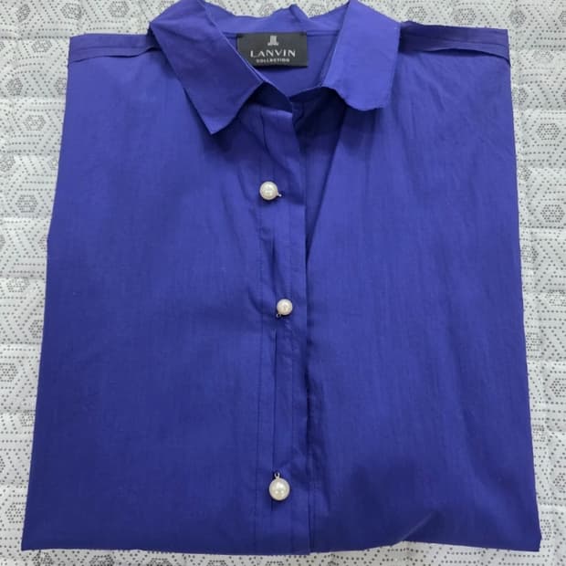 LANVIN 랑방 퍼플 셔츠 ~55반