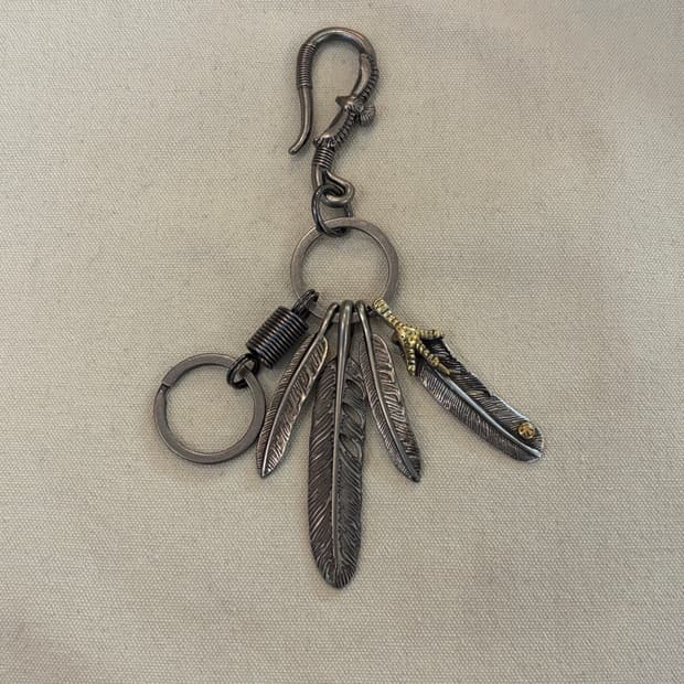 보헤미안 페더 키링