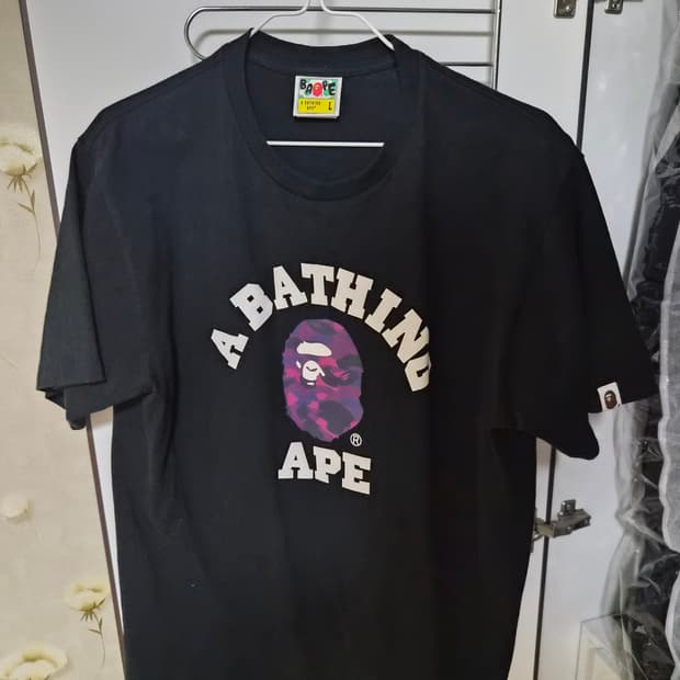 [L] 베이프 컬리지 반팔