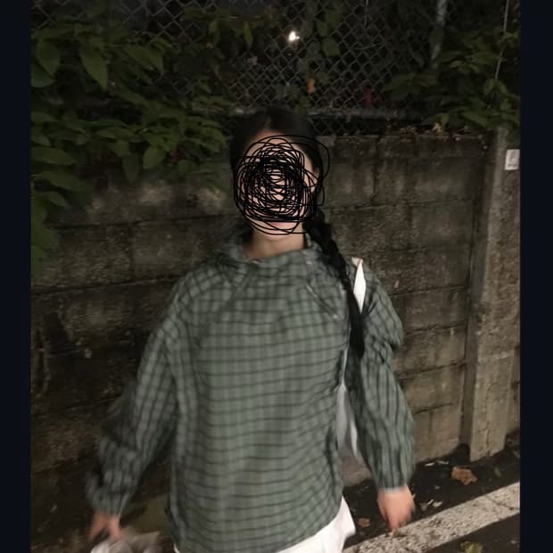 LORES 로어즈 체크 아노락 재킷