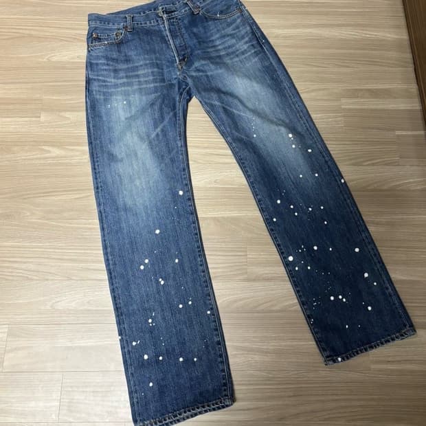 꼼데가르송 옴므 페인팅 데님