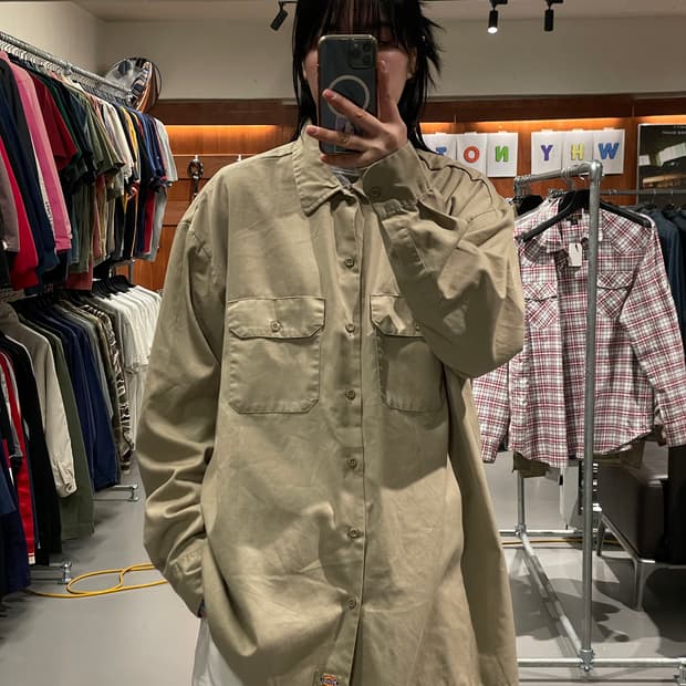 디키즈 빅사이즈 워크셔츠