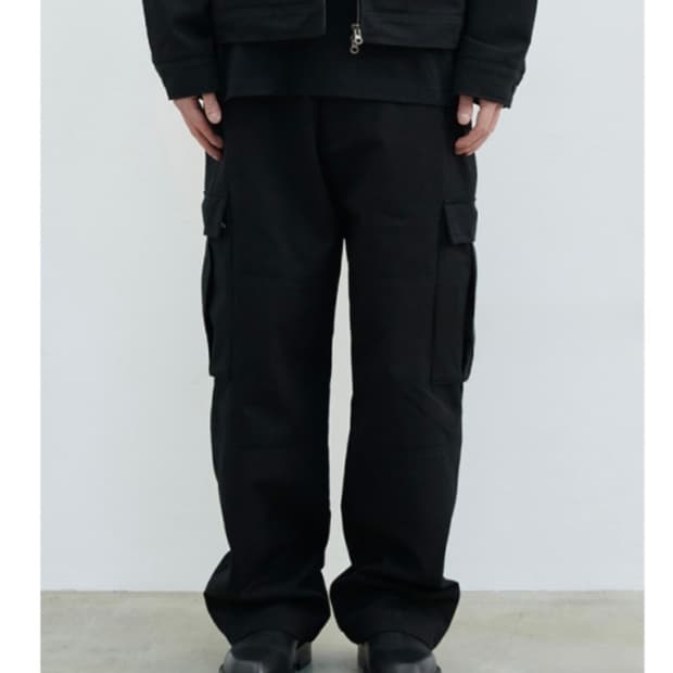 EQL 코튼 카고 팬츠 블랙