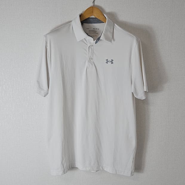 언더아머 UA 기능성 카라티 폴로 반팔 피케티 화이트 M