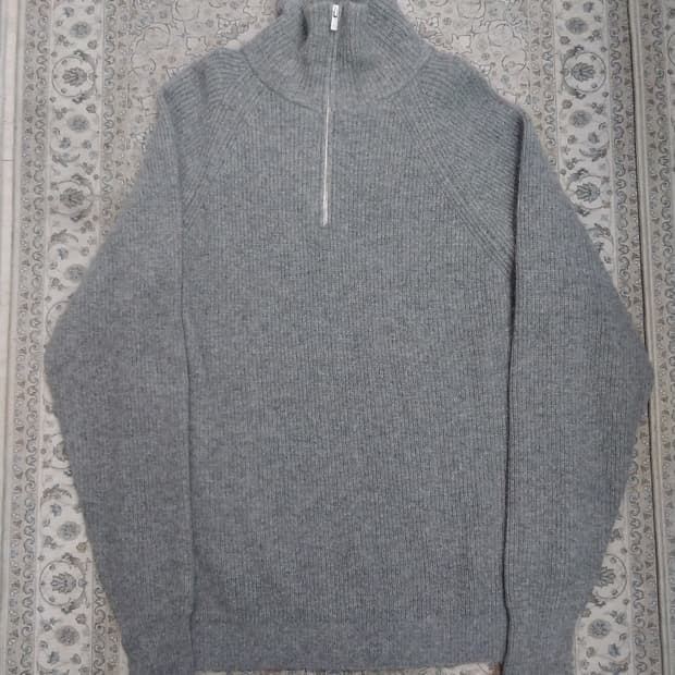 월스와일 무브먼트 하프넥 집업 니트 2사이즈