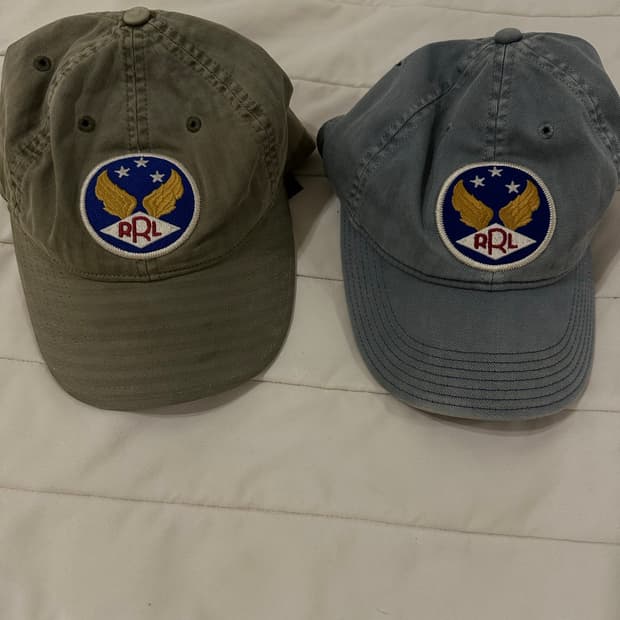 RRL 볼캡 스카이/카키