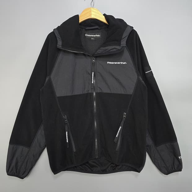 디스이즈네버댓(thisisneverthat) 플리스 믹스 후드집업 S