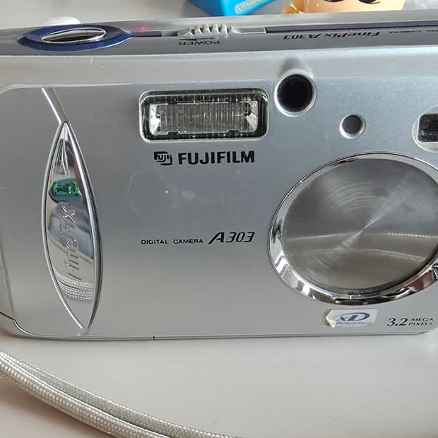 후지 파인픽스 A303 빈티지 디지털카메라