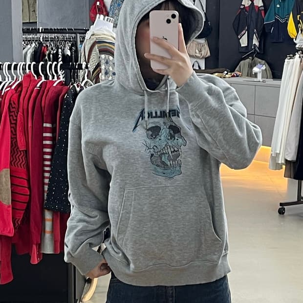 메탈리카 스컬 후드티