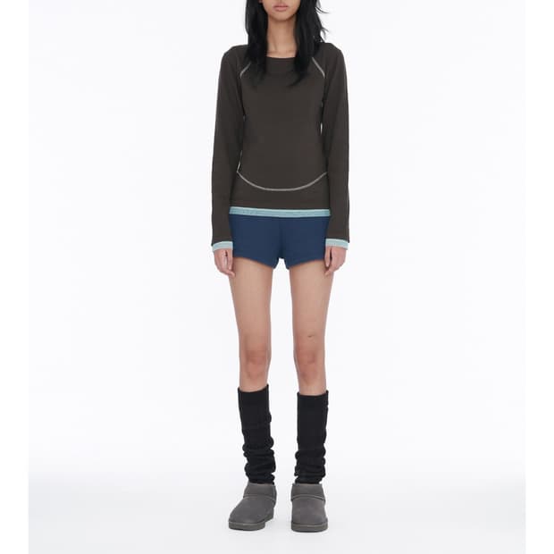 layered edge top M 차콜 구합니다ㅜㅜ