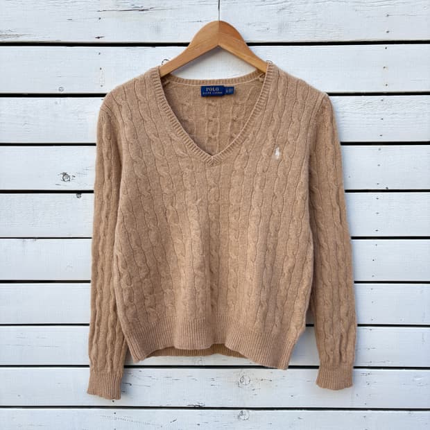 Polo 폴로 울 캐시미어 브이넥 니트