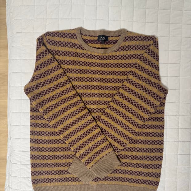 A.P.C 아페쎄 패턴 니트 L