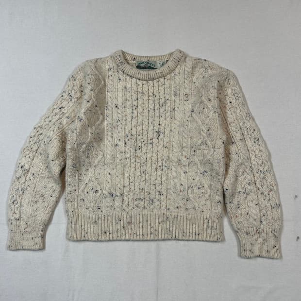 S) Aran Crafts 아란크래프트 피셔맨 울 니트 스웨터