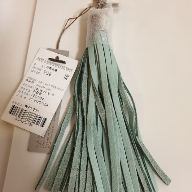 코치넬리 백참 태슬 키링