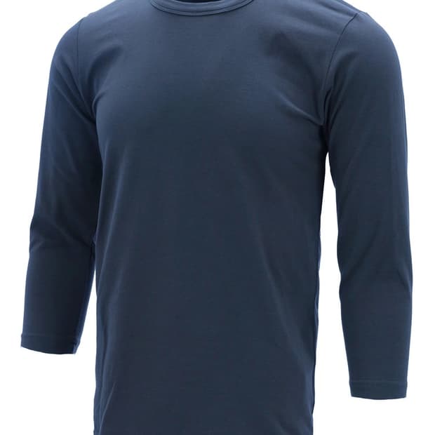 LAYERED THREE QUARTER SLEEVE (NAVY)