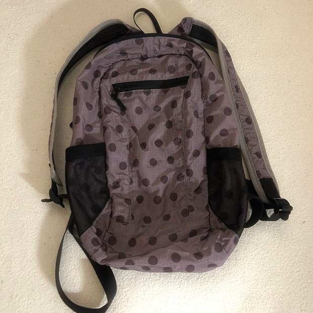 Vintage dot backpack purple 
