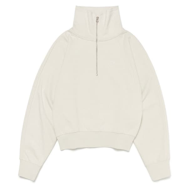 커렌트 심볼 하프넥 스웻셔츠 아이보리