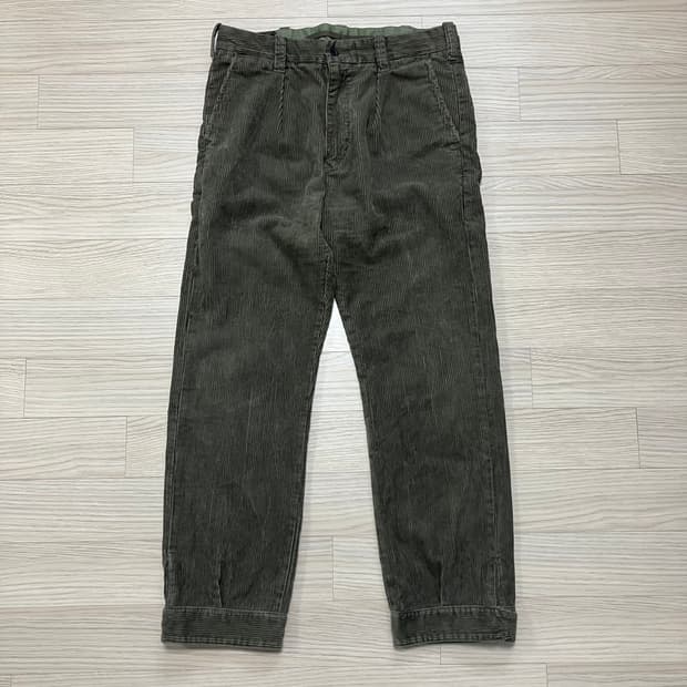 [RRL] 더블알엘 플리츠 코듀로이 팬츠 30/30