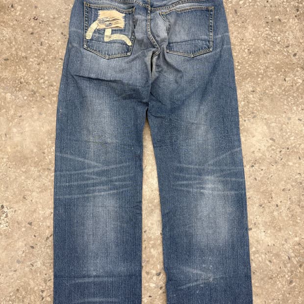 에비수 00s 클래식 2001 셀비지 데님 팬츠